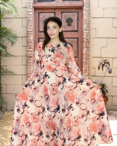Printed Rose Dress - Doté